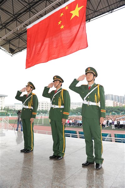 国旗班交接 仪式