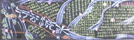 棠湖中学“感悟校园”主题黑板报评比--行云流水（高2008级14班）</p><p>　　