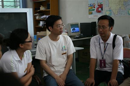 与北川中学教师座谈