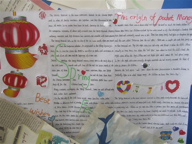 棠外开展英语活动月系列活动（一）---记高2013届英语手抄报比赛