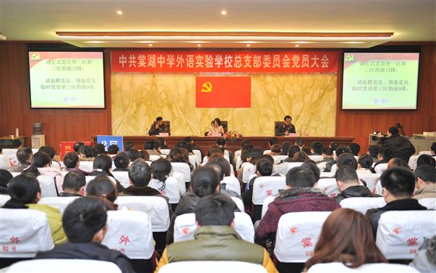 继往开来 务实创新 推动棠外持续科学发展——棠中外语学校党总支换届选举大会