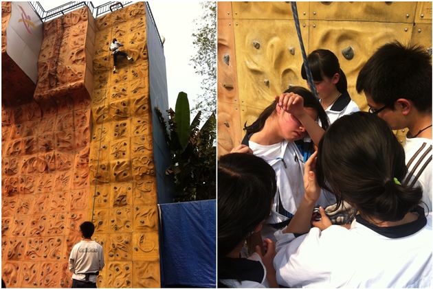 挑战极限 战胜自我——棠中外语学校PGA国际班每月社会实践之攀岩