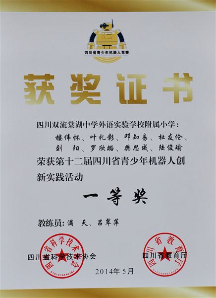 喜报：棠外附小机器人创意闯关项目获省赛冠军