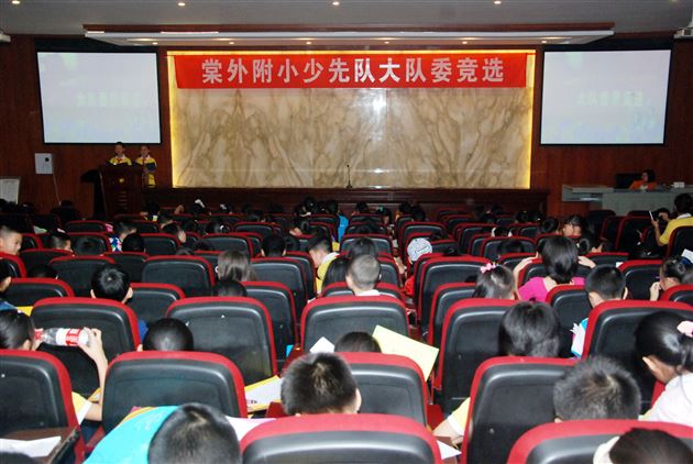 棠外附小成功举行2014——2015学年度少先队大队委换届选举