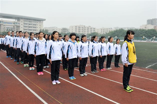 斗志昂扬 较量青春——记棠外高中部举行第十一届班级会操比赛