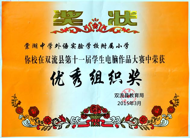 浓浓春意正来 连连佳绩频传——棠外附小参加双流县第十一届学生电脑作品大赛获佳绩