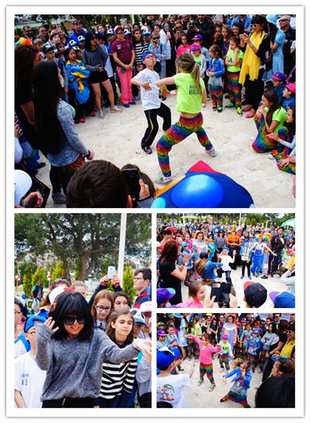 师生斗舞 欢乐无穷