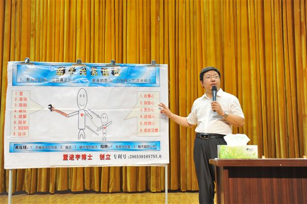 棠外举行初2013级考试政策解读家长会暨“如何激发孩子学习兴趣与动力”亲子教育报告会