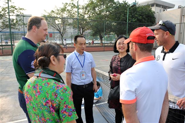 德国网协、阔特俱乐部、省网球管中心领导及专家莅临棠外交流指导工作