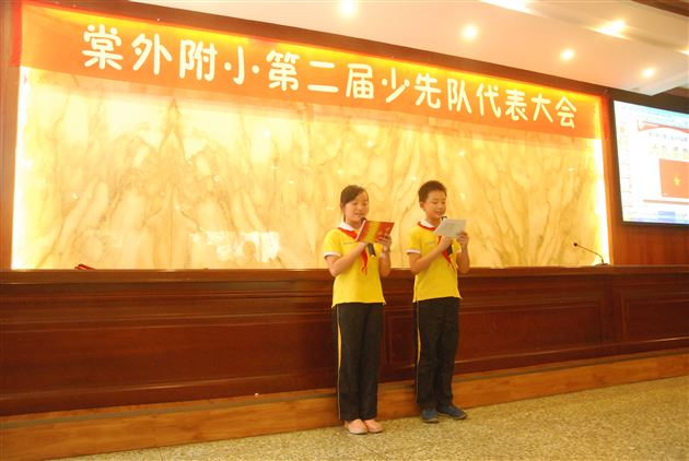 棠外附小隆重召开2015--2016学年度少先队代表大会