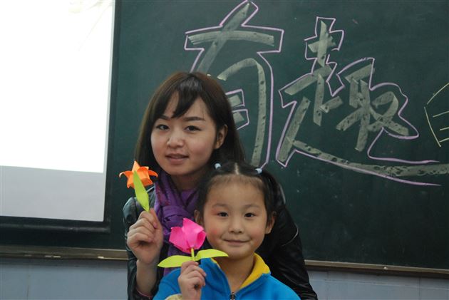 第一次站上讲台　　