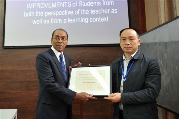 关注学生职业规划，分享考试评价体系——国际考试业协会（ATP）总裁William G Harris博士到棠外作专场讲座