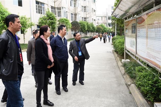 积极创建 深入落实 提升学校办学软实力——市文明办领导对棠外创建成都市文明标兵工作进行检查验收