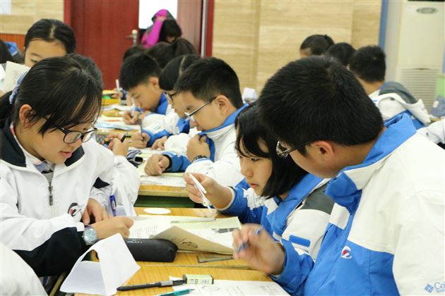 棠外教师王鸿宏为双流区初中学科研培活动献课