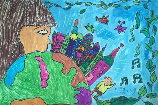 棠外附小学生美术作品在全国大赛中获奖——何垣君（1.2）