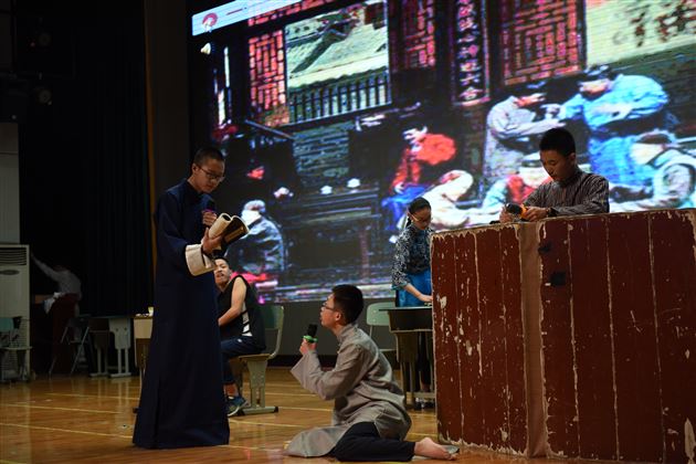 致敬经典   演绎人生——棠外高2015级话剧汇报演出成功举行