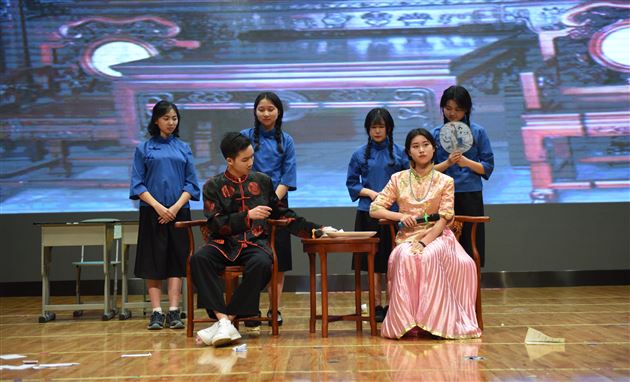 致敬经典   演绎人生——棠外高2015级话剧汇报演出成功举行