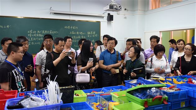 宁夏固原市原州区教育系统“三百”骨干到棠外考察学习