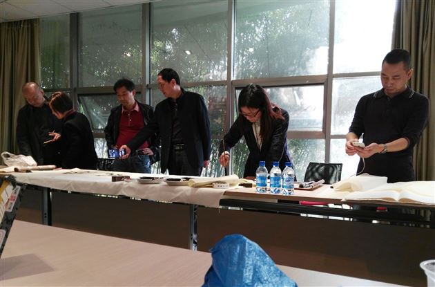 我校教师郭彦飞等一行前往湖北松滋市进行书法交流活动