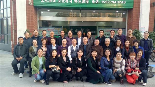 我校教师郭彦飞等一行前往湖北松滋市进行书法交流活动