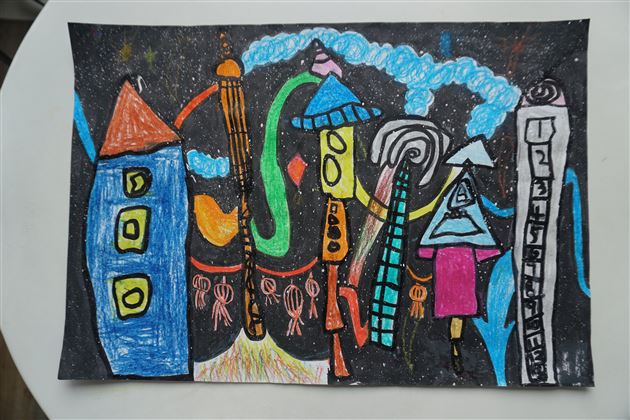 棠外实验幼儿园幼儿作品在《童心未来》第五届儿童画展中获奖并在北京外研书店进行展出