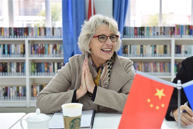 新西兰知名教育家Ms.JanFitz-Gerald一行来我校访问交流