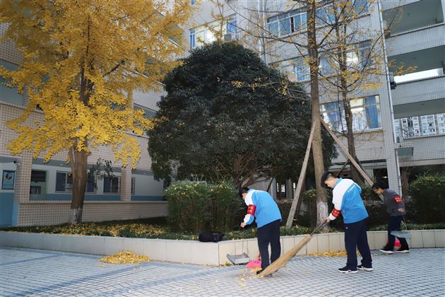 君子不惧用热诚之心抵御寒冬——高二3班开展校内社会实践活动