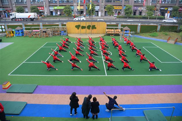 快乐体操，一起动起来！——我校幼儿园开展教师体操培训