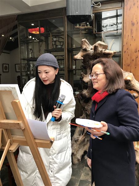 我校初中教师代伟鹤受邀为双流区企事业单位女职工代表授课