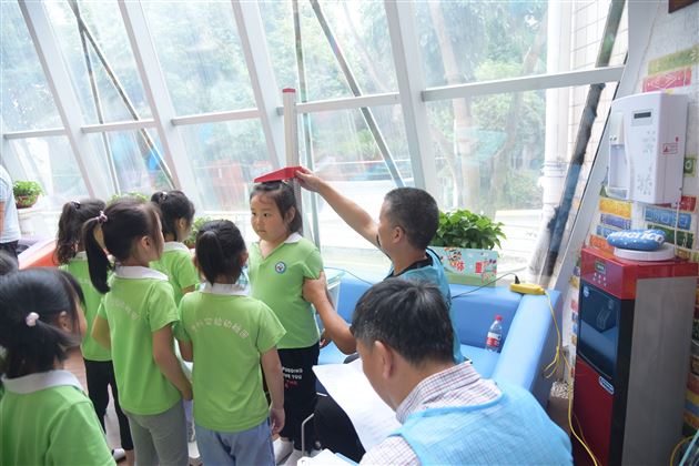 我校实验幼儿园参与第五次全国国民体质监测工作