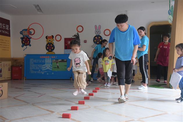 我校实验幼儿园参与第五次全国国民体质监测工作