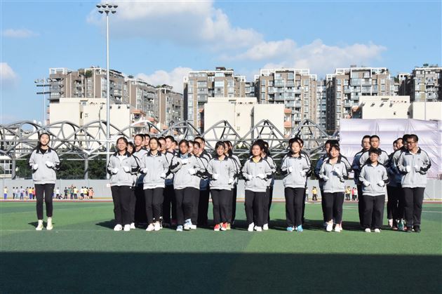 我校高中部队列队形跑操比赛成功举行