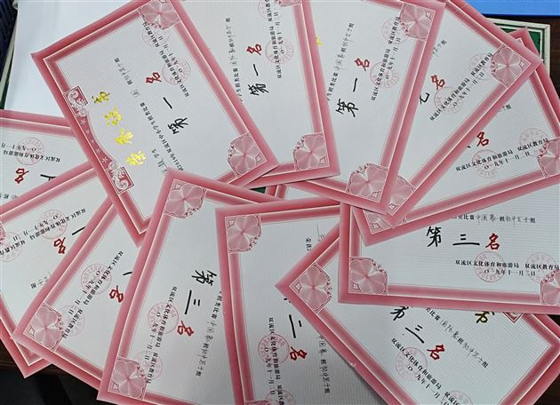 喜报：我校初中棋艺队勇夺双流区中小学生棋类锦标赛三项冠军