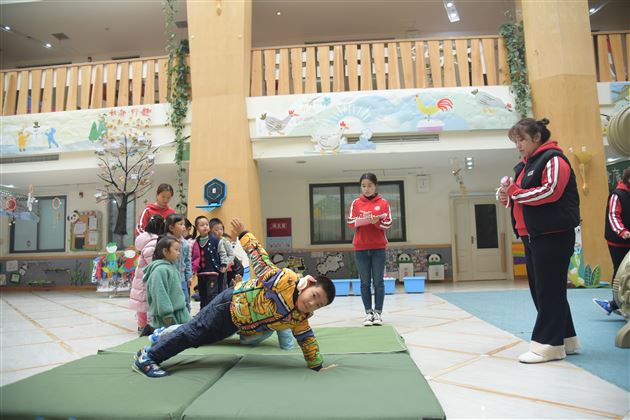 棠外实验幼儿园开展幼儿体操测评工作