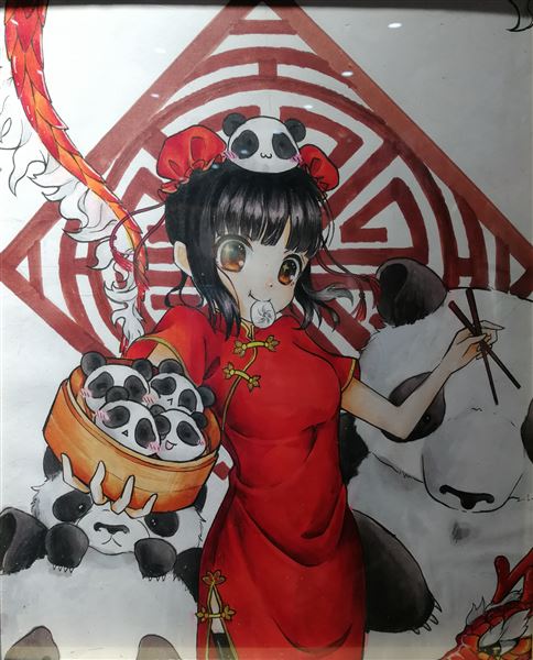 棠外第六届校园艺术节书画作品——漫画系列