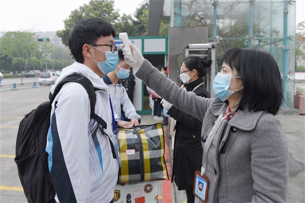 棠外初三开学复课第一天