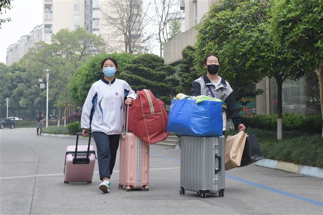 棠外初三开学复课第一天