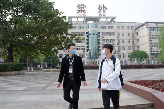 棠外初三开学复课第一天