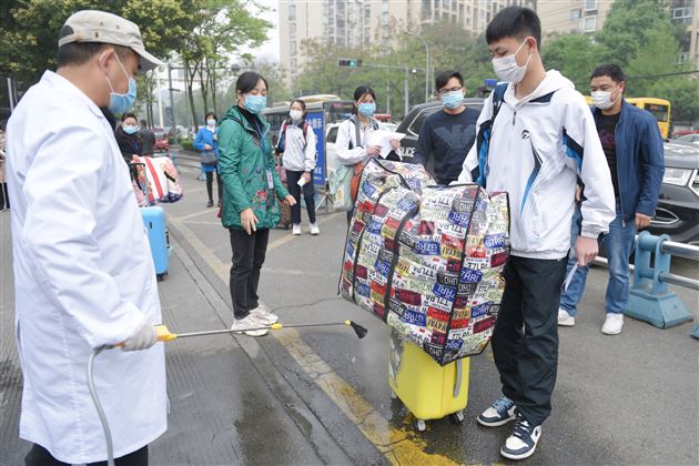 棠外初三开学复课第一天