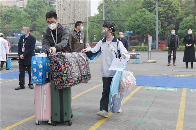 棠外初三开学复课第一天