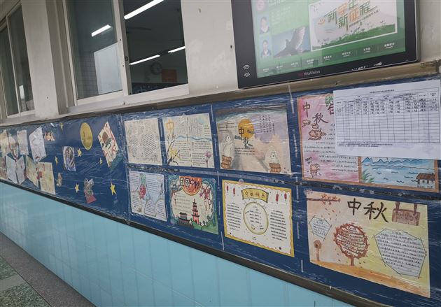 月满双节至 家国两团圆——棠外初2019级开展“迎中秋、庆国庆”文化墙评比活动