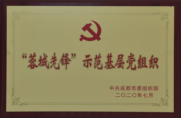 棠外党委被授予成都市“蓉城先锋”示范基层党组织荣誉称号