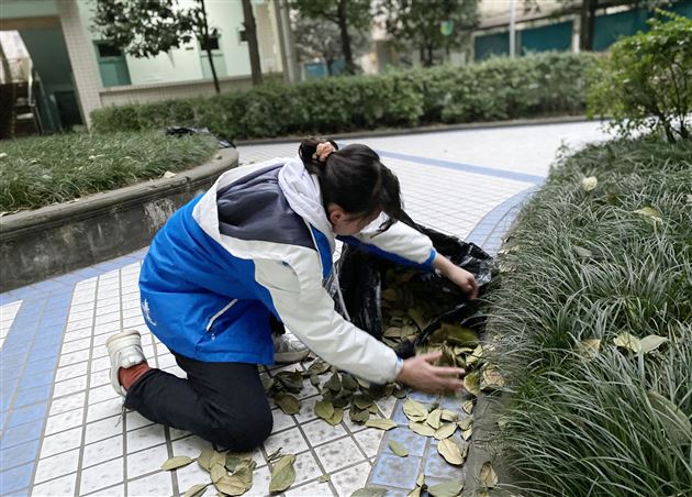 风雪中的环保卫士——记棠外初2020级12班社会实践活动