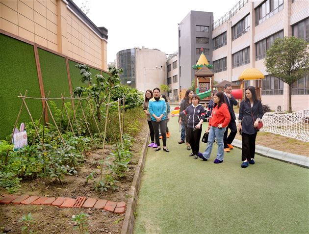 棠外实验幼儿园接待内江市师范学院考察团参观交流