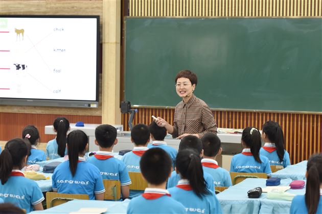 浙江省诸暨市牌头镇中心小学副校长赵娜老师展示课现场