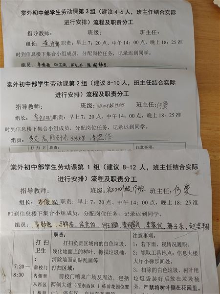 少年，在劳动中收获——记棠外初2021级19班校内社会实践 