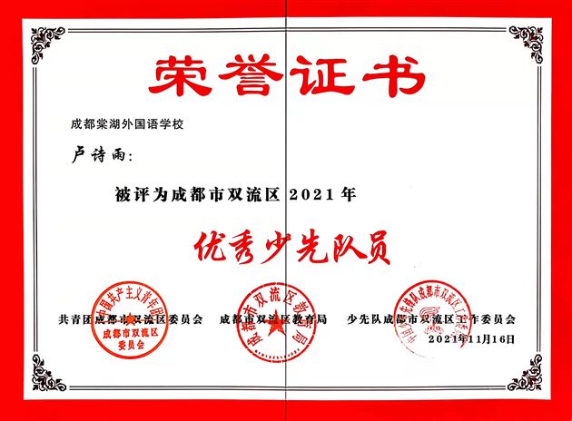 棠外初中获得多项共青团、少先队荣誉