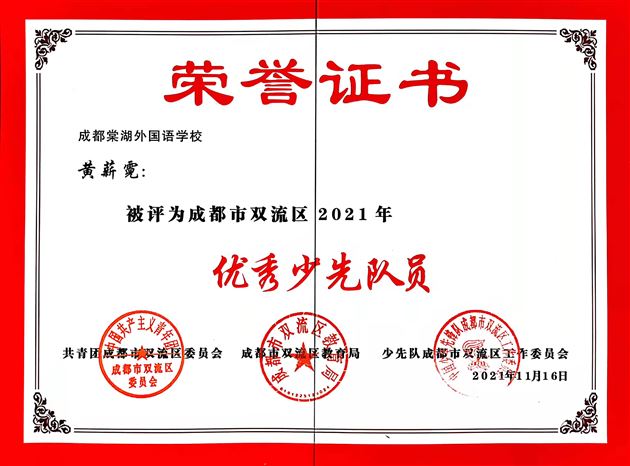 棠外初中获得多项共青团、少先队荣誉 
