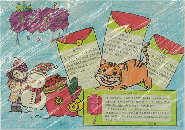 乐享寒假 共赴未来——棠外初2021级开展班级文化墙评比活动 