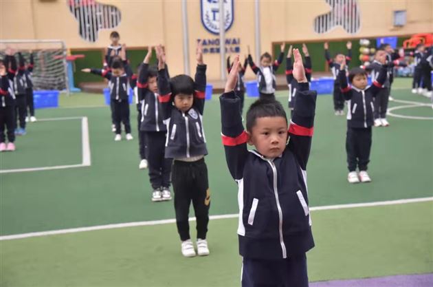 快乐运动促成长 活力早操展童心——棠外实验幼儿园举行2022春季早操评赛